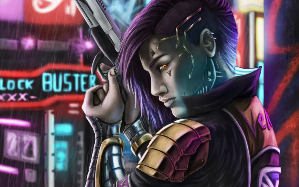  Johanna Light also Known as "Dragonfly", in Night City by Daniel Delgado