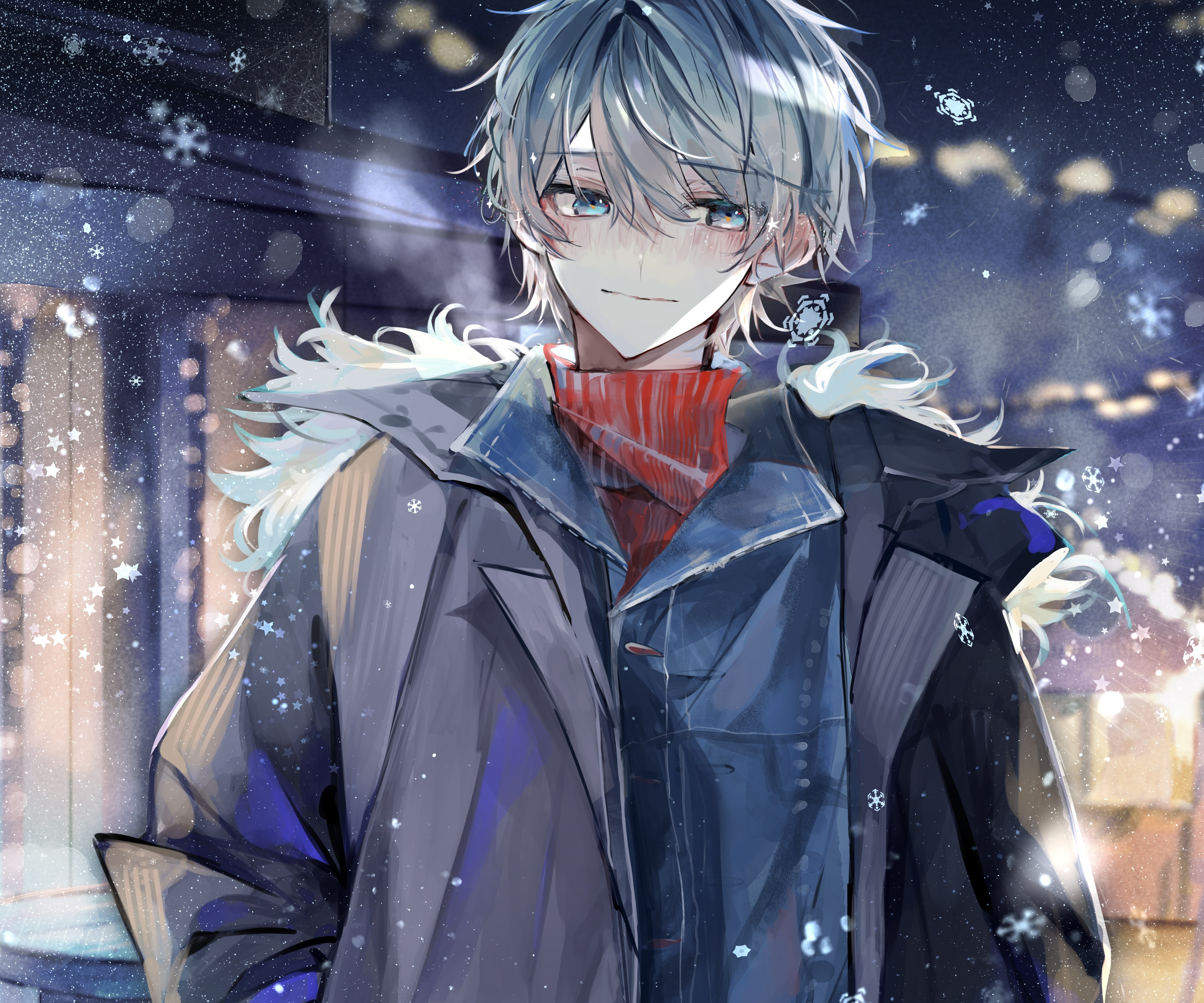 Beautiful Anime Boys - 90, fan art, Winter Anime Boy, HD wallpaper