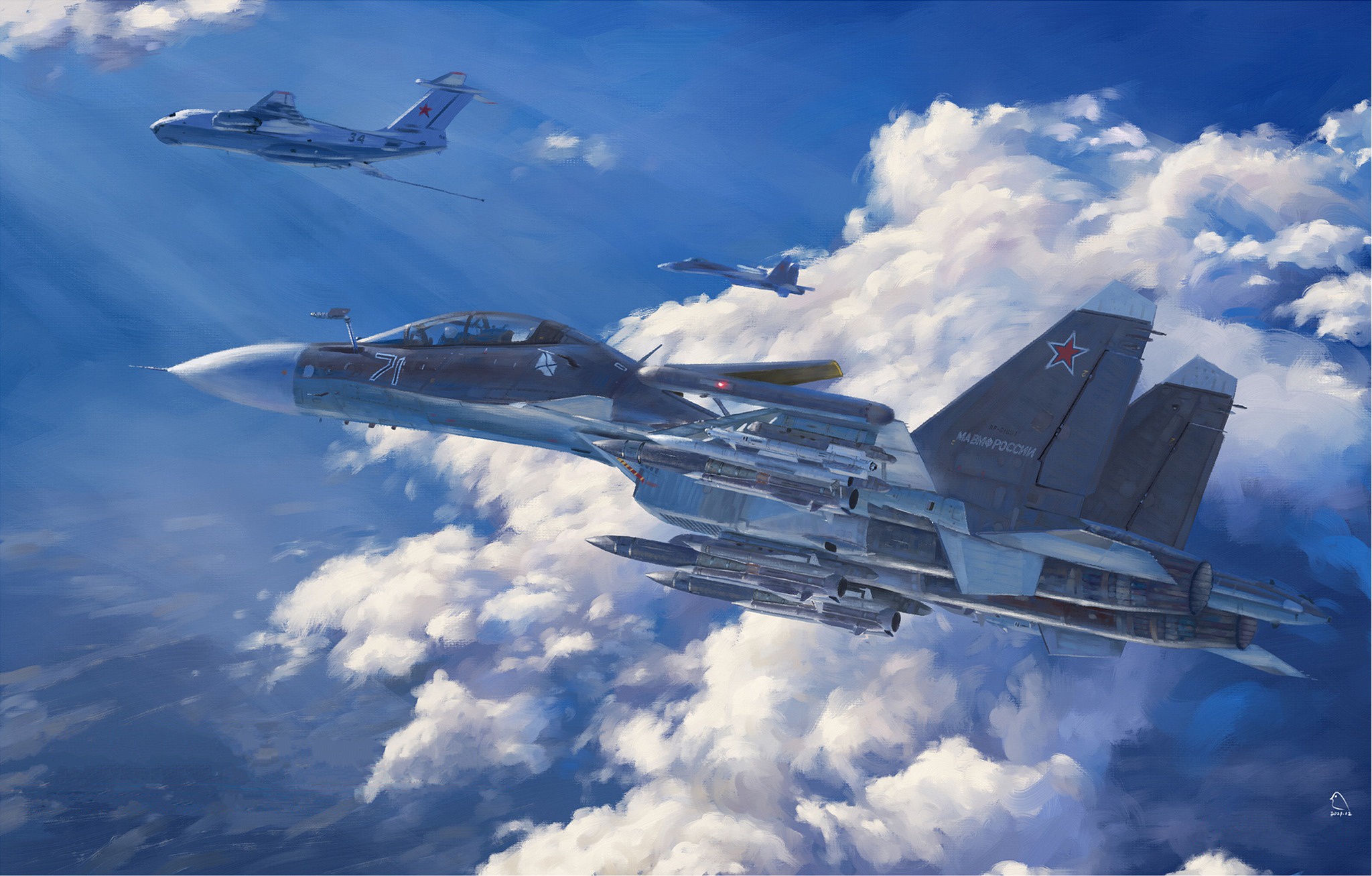 Military Sukhoi Su-30 HD Wallpaper | Background Image