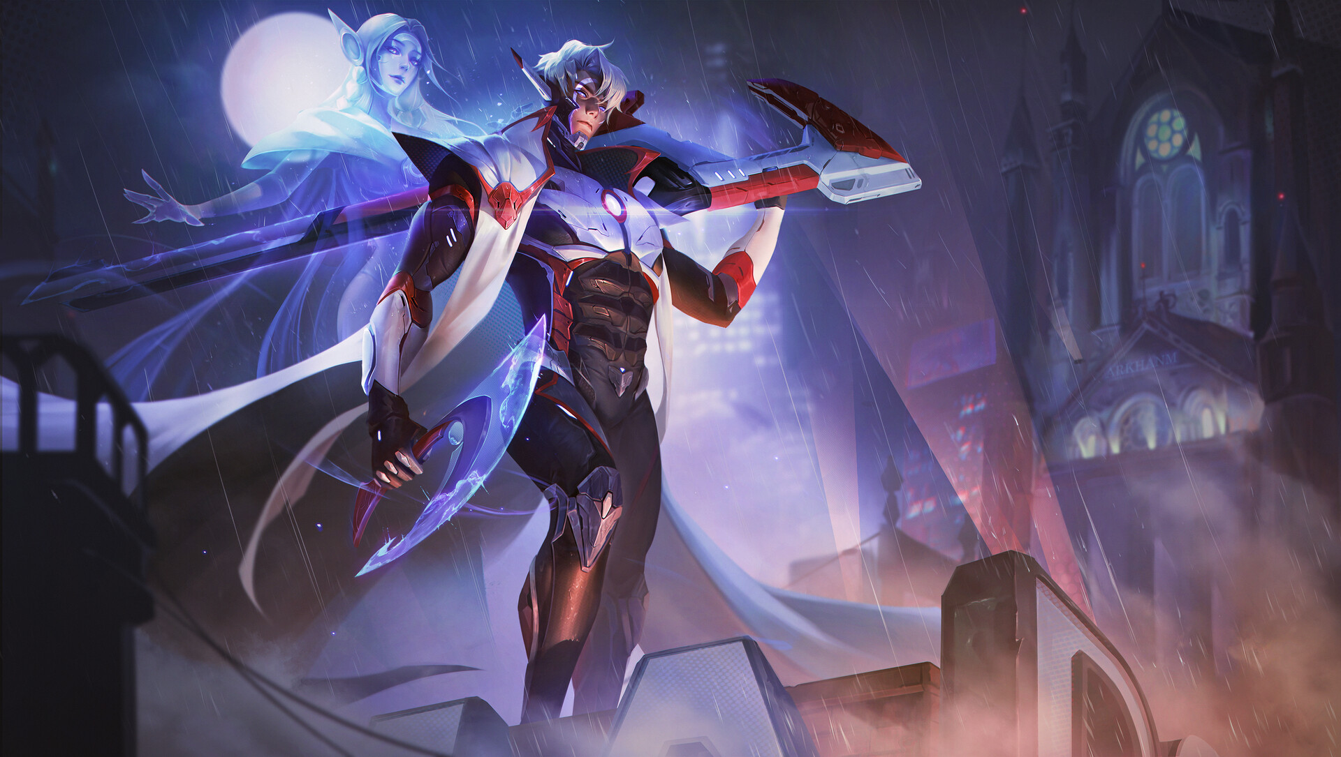 Heartsteel Aphelios Skin LoL Splash Art 4K Wallpaper iPhone HD