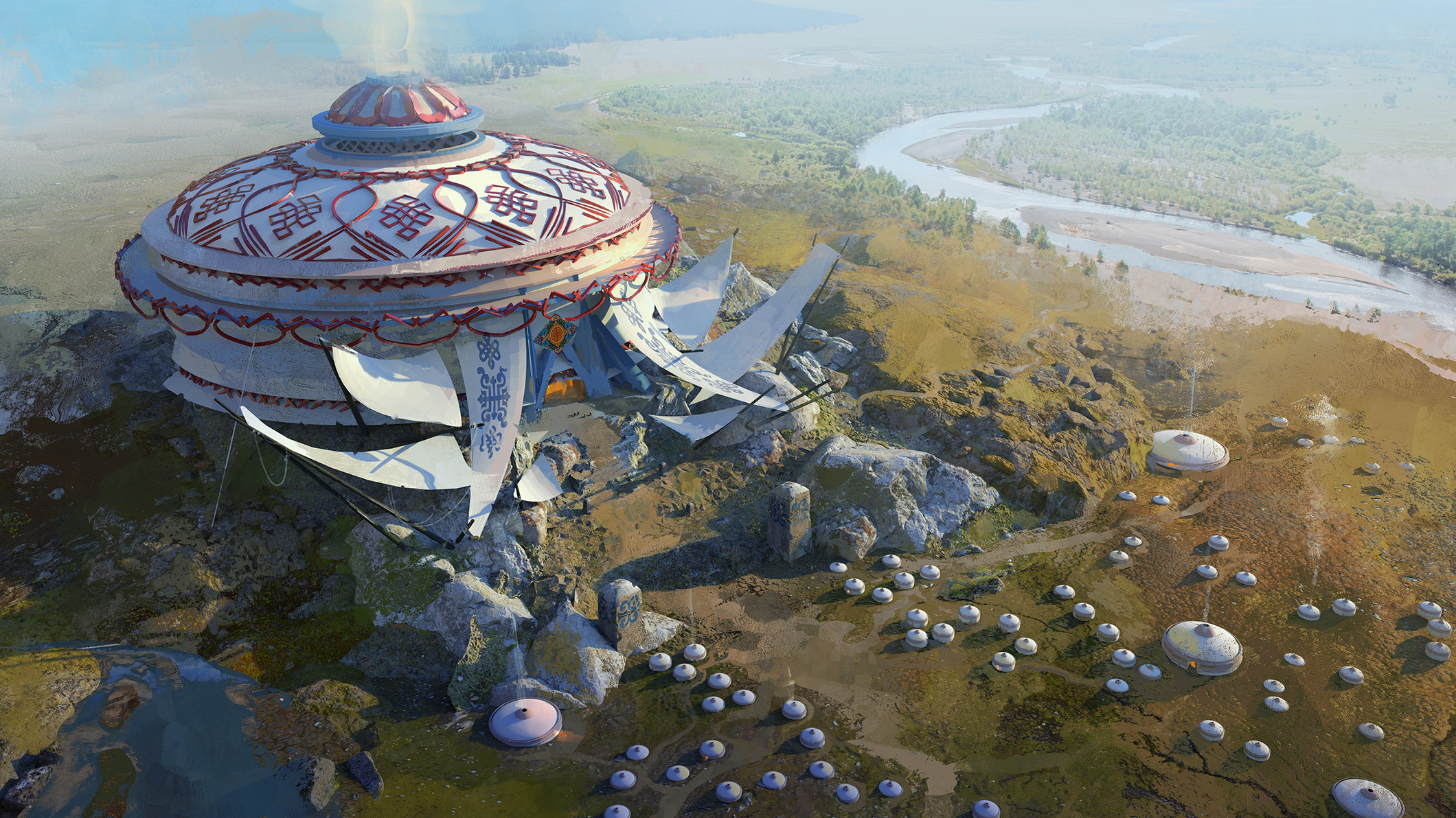 Fantasy Building HD Wallpaper | Background Image
