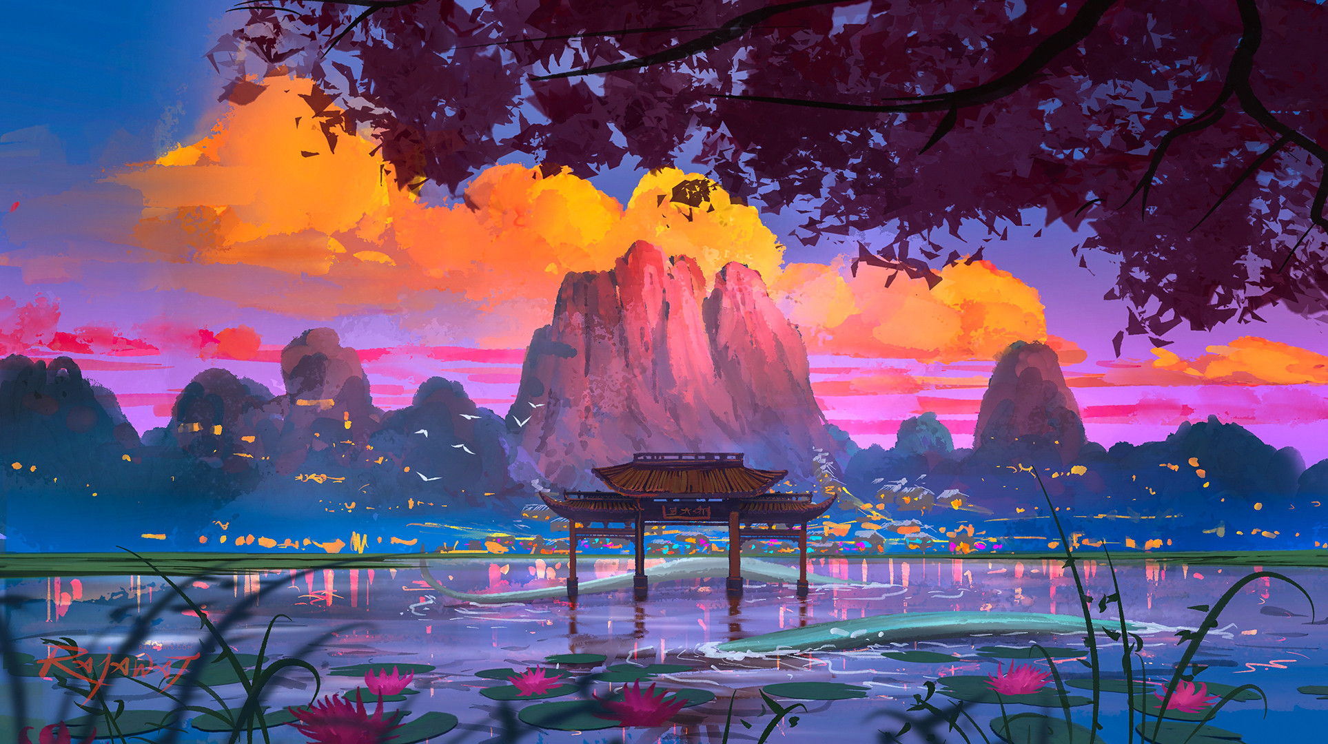 Chinese temple wallpaper - Fantasy wallpapers - #22301