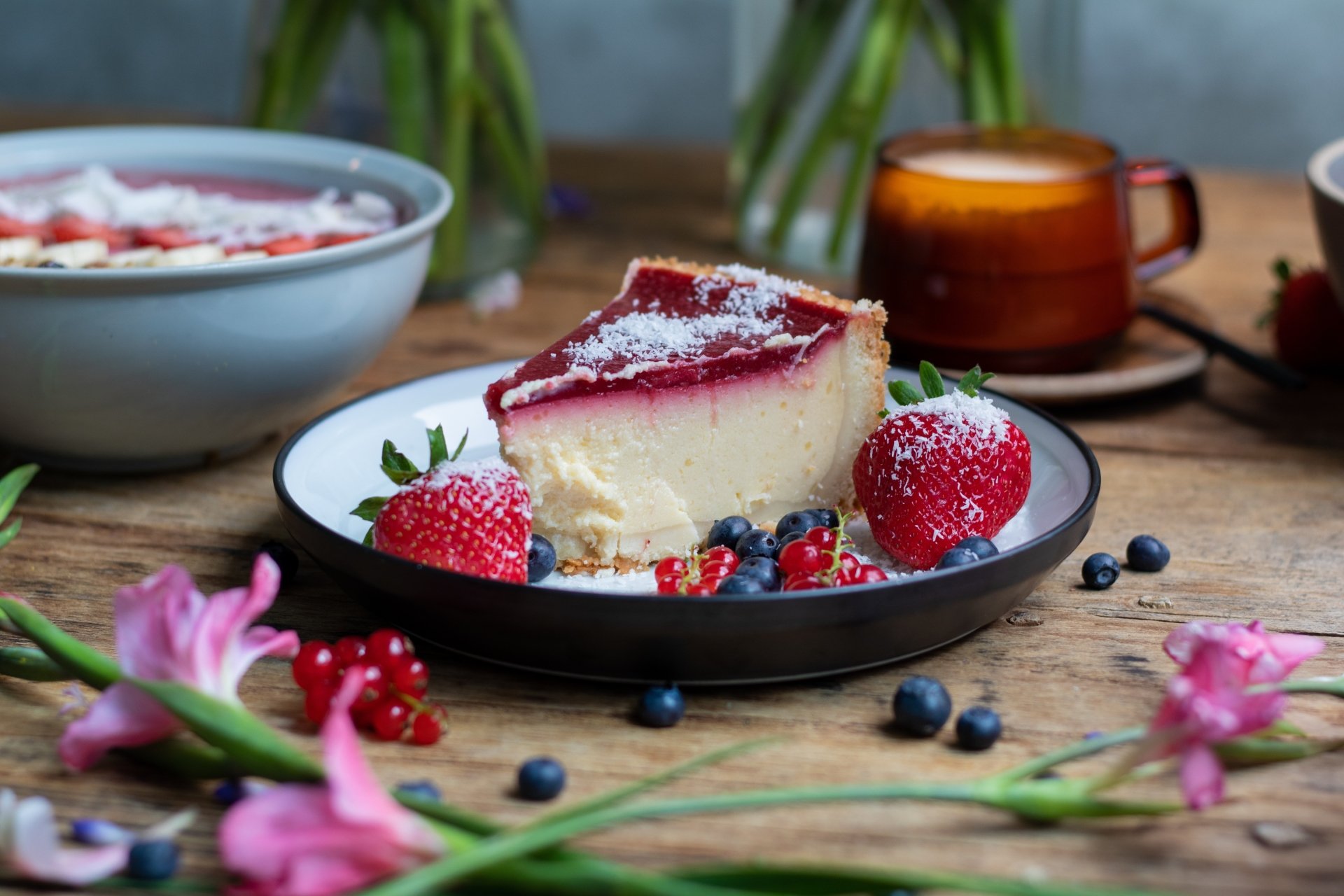 Download Food Cheesecake 4k Ultra HD Wallpaper