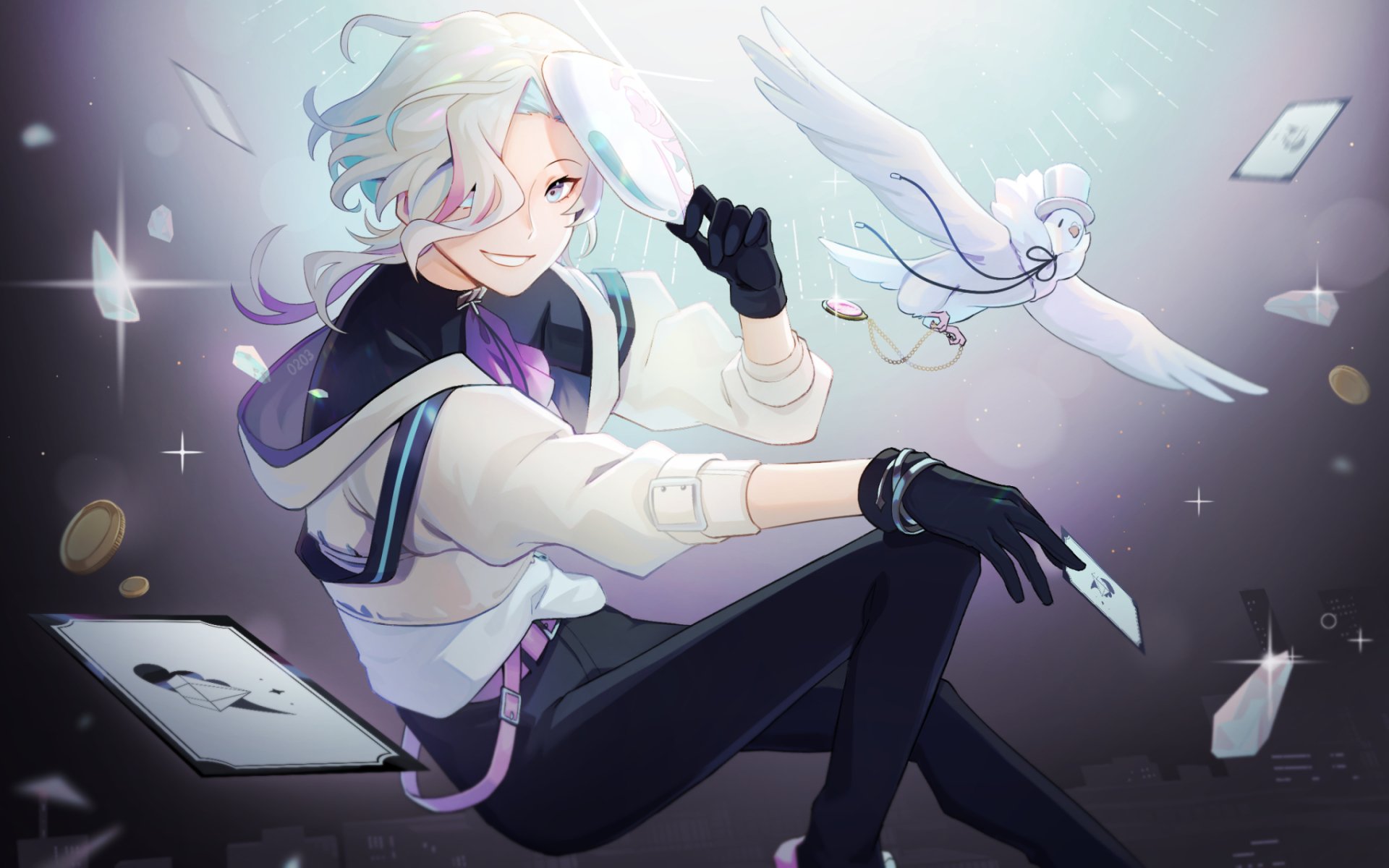 Download Holostars Utsugi Uyu Anime Virtual Youtuber HD Wallpaper