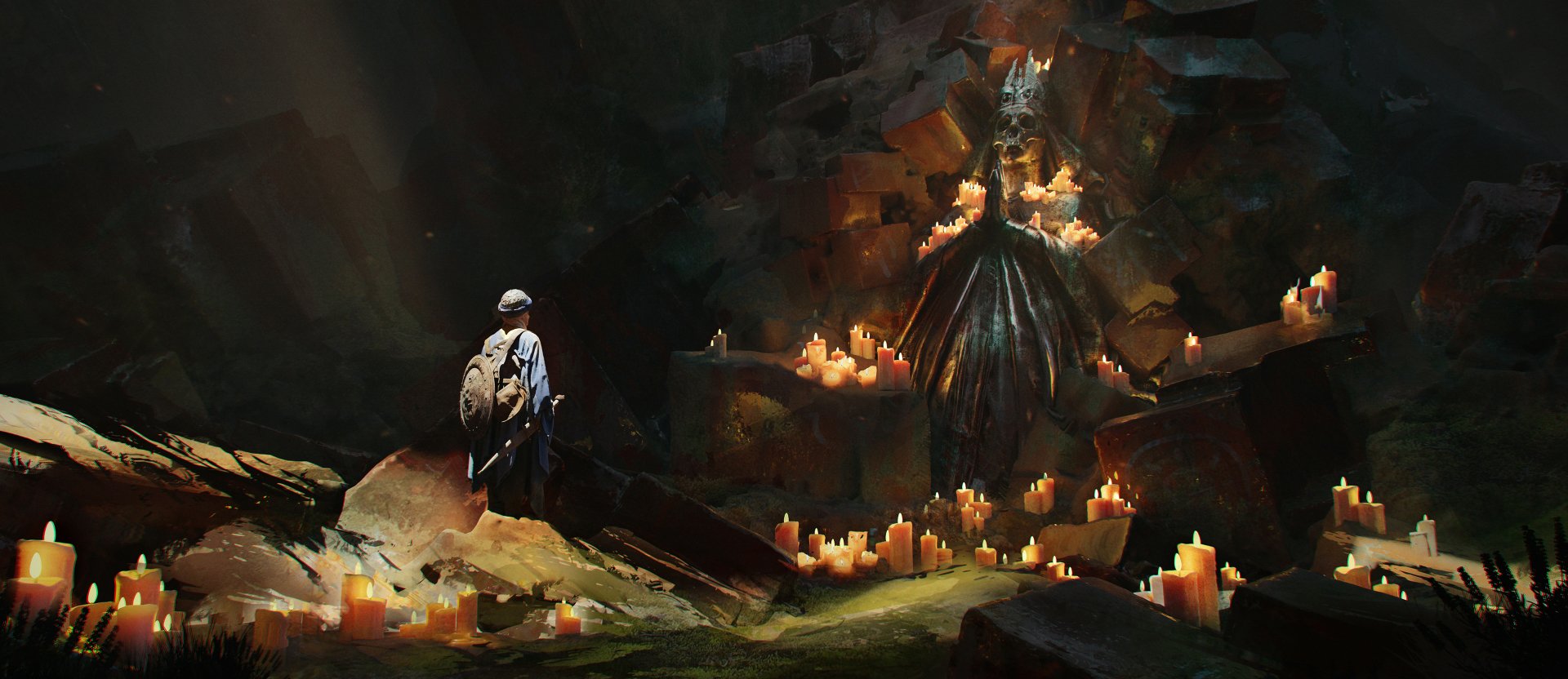 Download Fantasy Statue HD Wallpaper by Sergey Snegirev