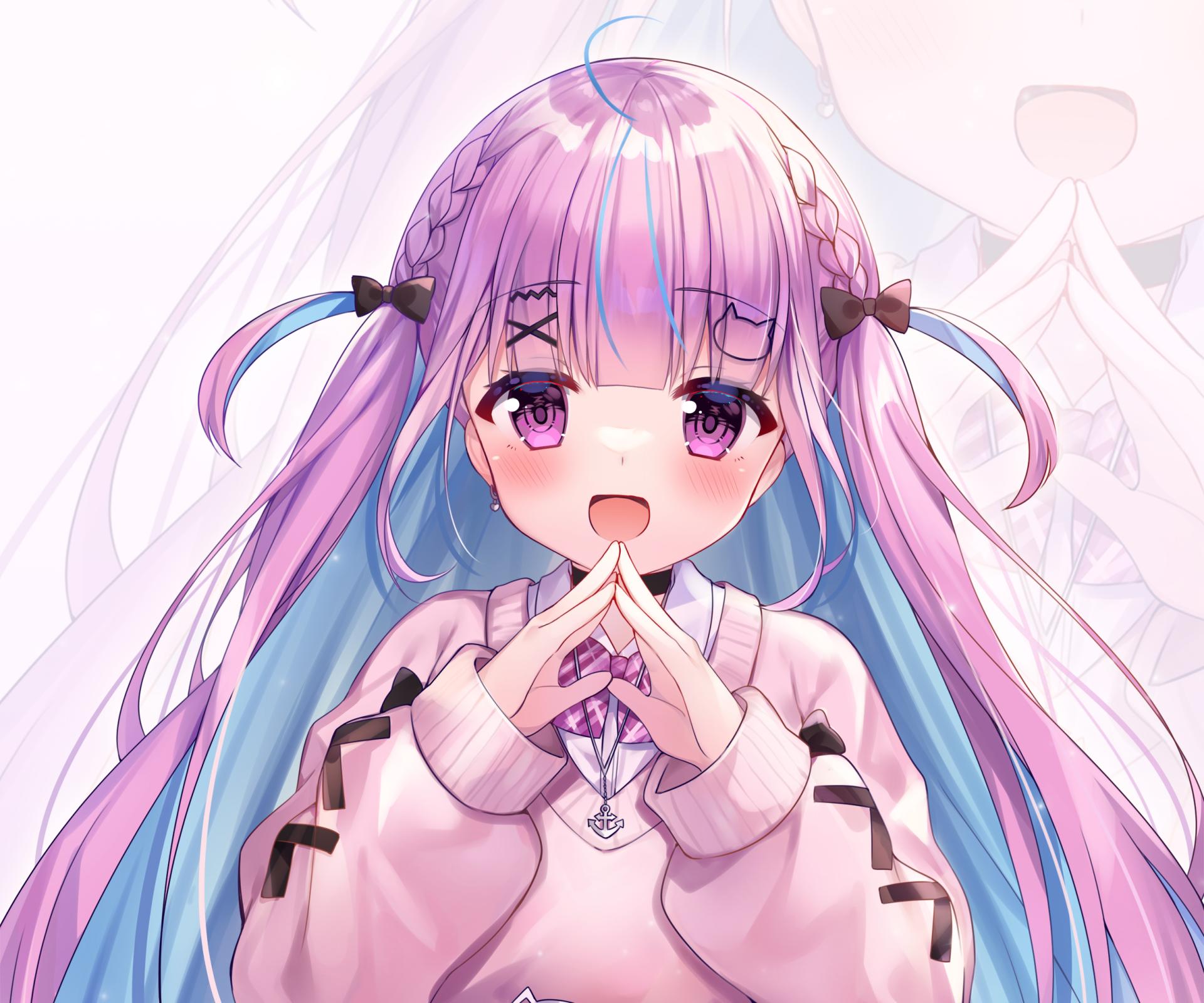 Download Hololive Minato Aqua Anime Virtual Youtuber HD Wallpaper