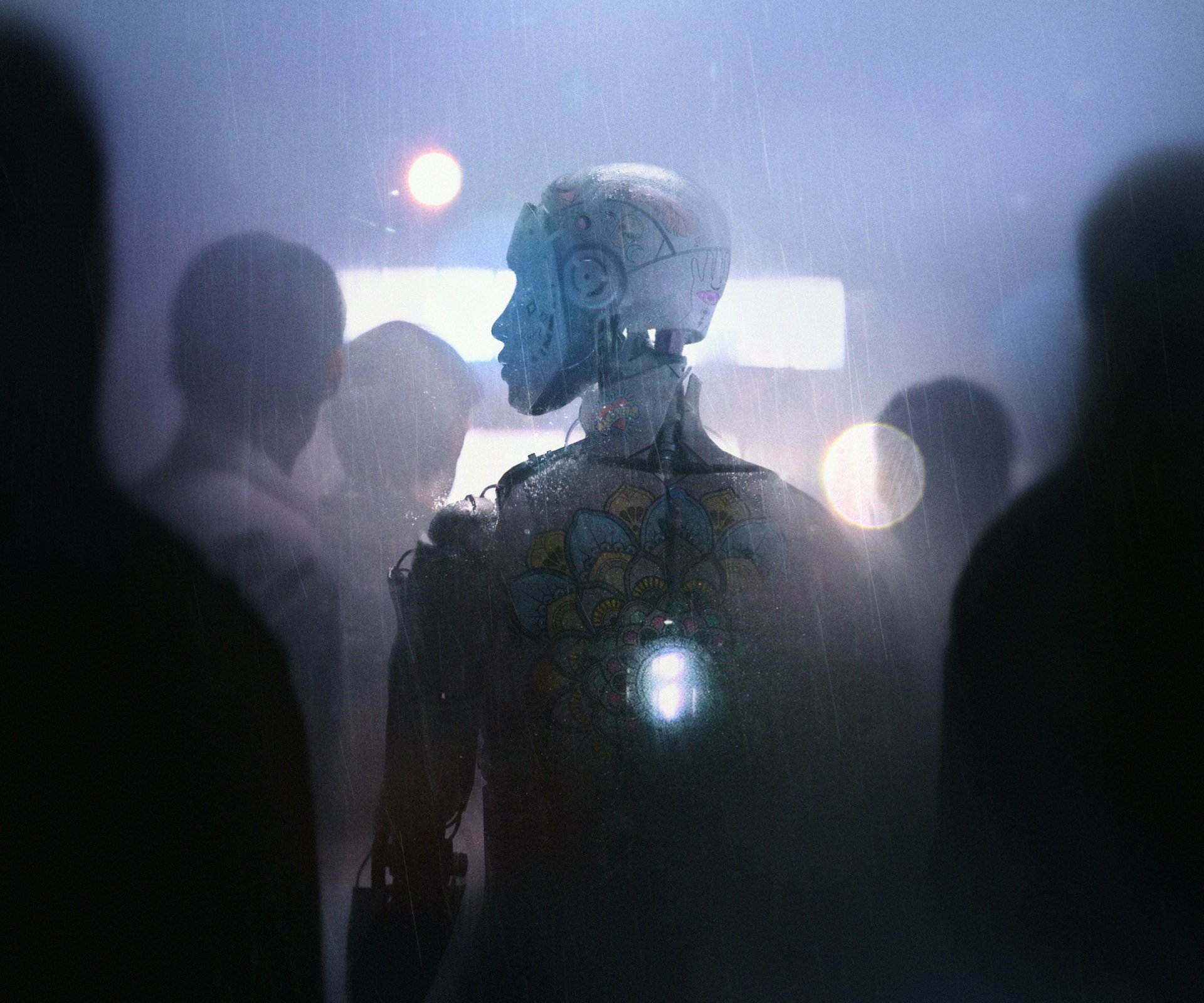 Download Sci Fi Robot HD Wallpaper by Thomas Dubois