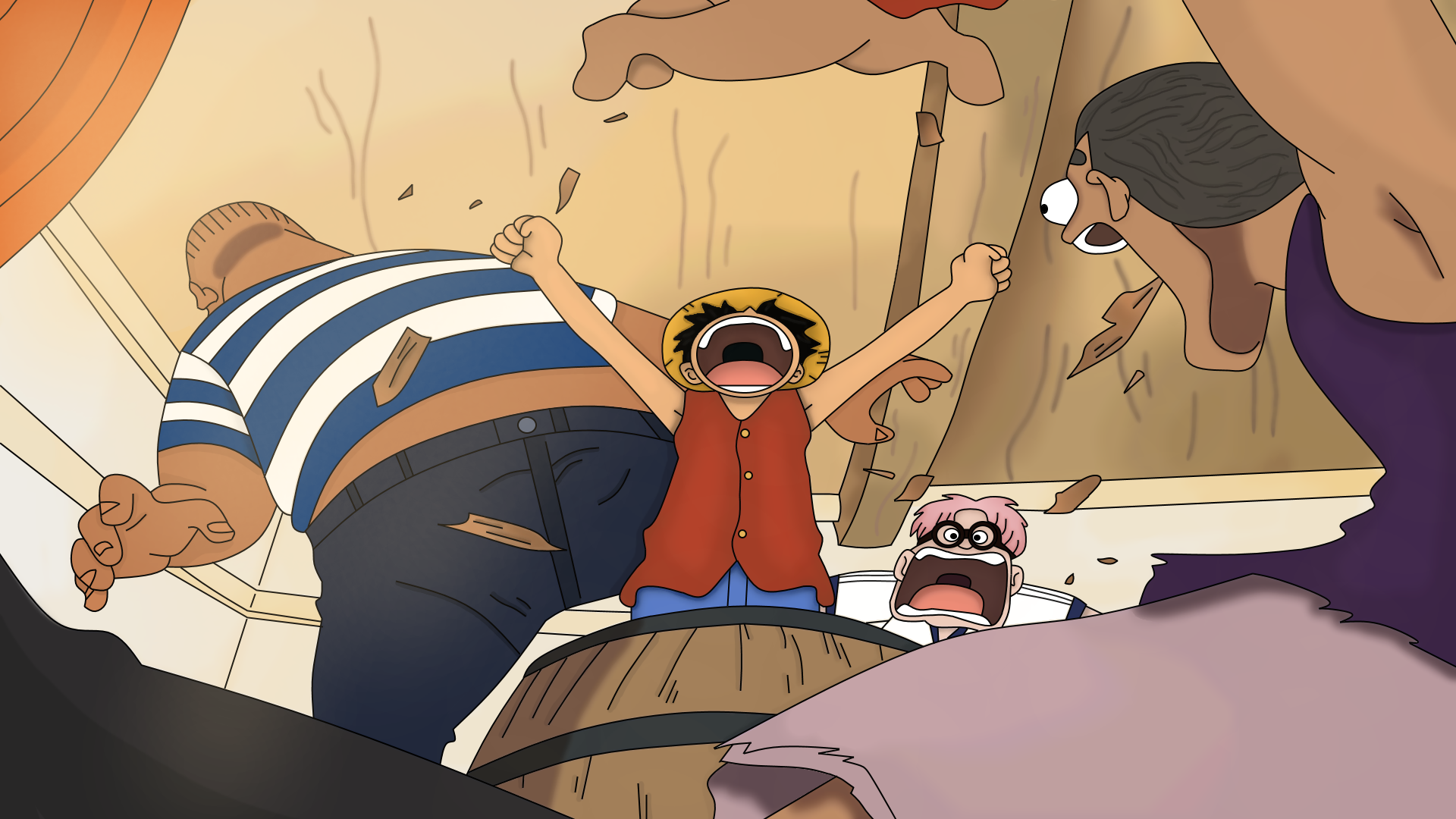 Luffy one piece by ReactedXD