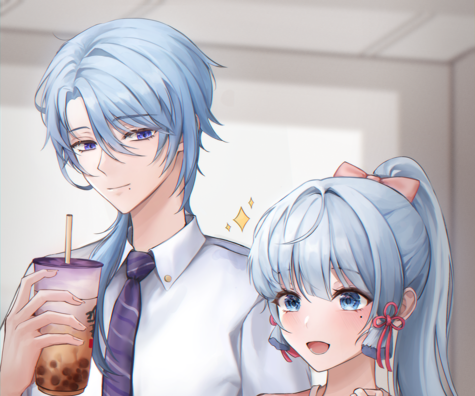 Download Kamisato Ayato Kamisato Ayaka (Genshin Impact) Video Game Genshin Impact HD Wallpaper by youwon