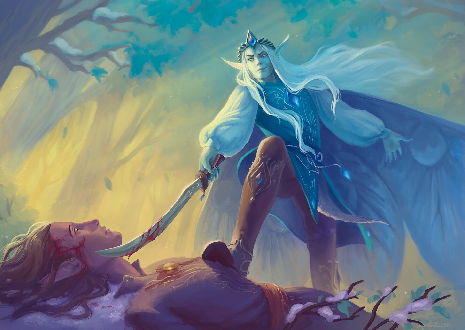 Download Fantasy Elf HD Wallpaper by Palina Martsiushava