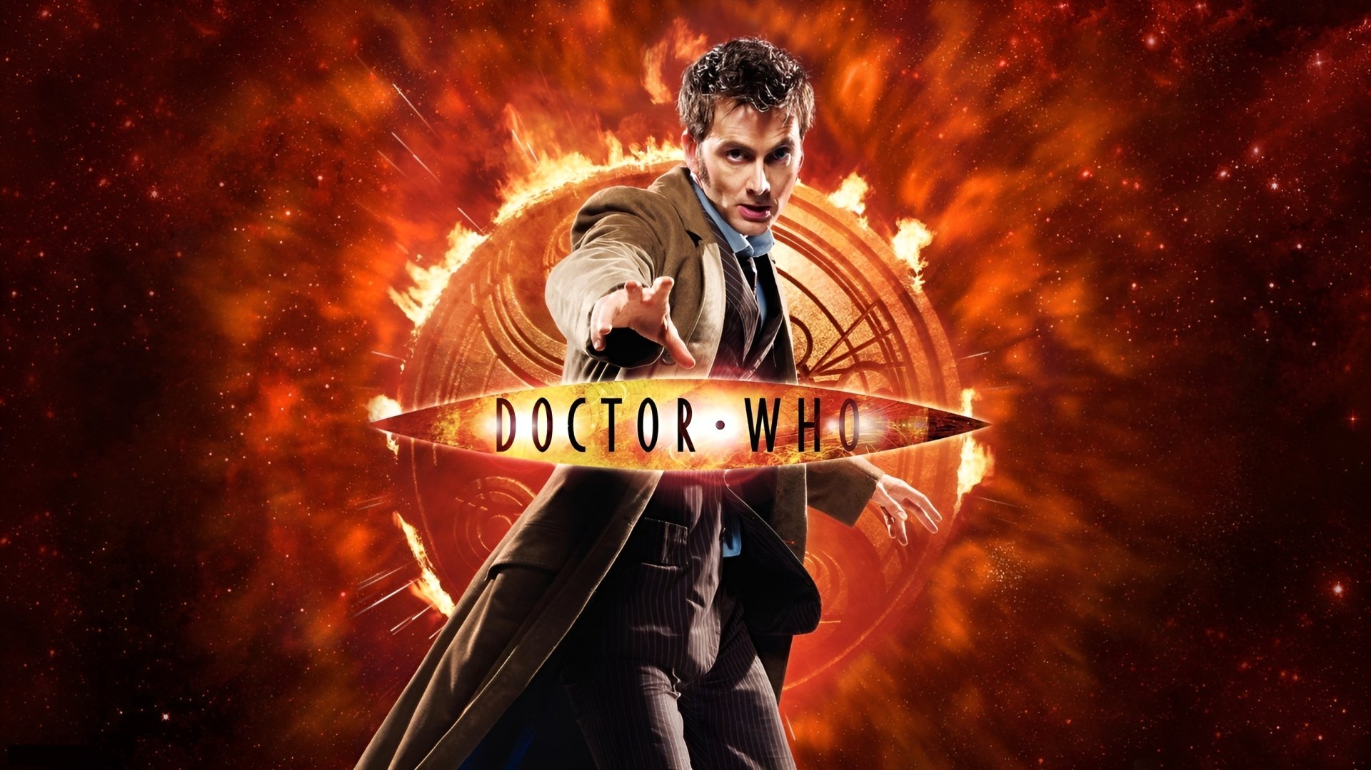 Download Fire Suit Sci Fi Red David Tennant TV Show Doctor Who (2005) HD Wallpaper by chriscastielredy