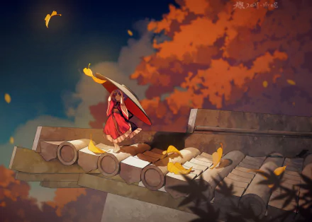 Anime Touhou HD Desktop Wallpaper | Background Image