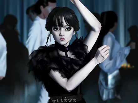 Wednesday Addams TV Show wednesday HD Desktop Wallpaper | Background Image