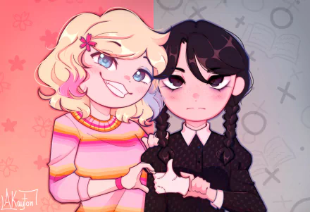  Wednesday and Enid by Akayton