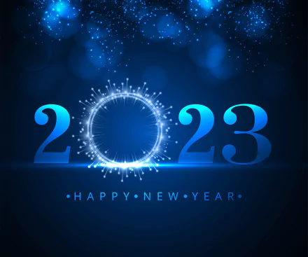 Happy New Year holiday New Year 2023 HD Desktop Wallpaper | Background Image
