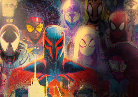 Gwen Stacy Spider-Man 2099 Ben Reilly movie Spider-Man: Across the Spider-Verse HD Desktop Wallpaper | Background Image