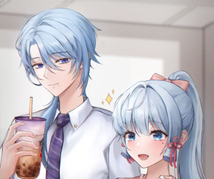  Kamisato Ayaka &amp; Kamisato Ayato by youwon