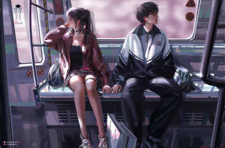 Anime Original lofi HD Desktop Wallpaper | Background Image