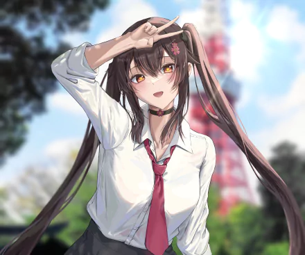  Hu Tao by bakemonsou