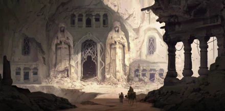 fantasy temple HD Desktop Wallpaper | Background Image