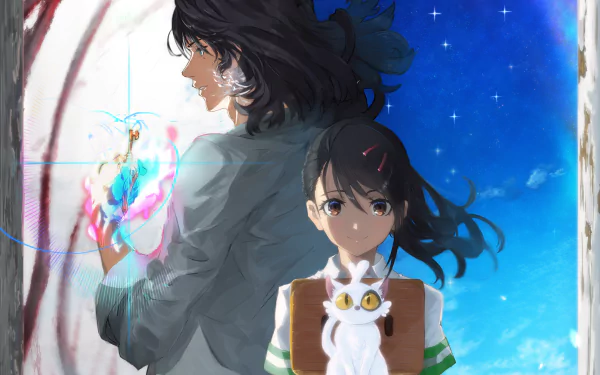 Daijin (Suzume no Tojimari) Souta Munakata Suzume Iwato Anime Suzume no Tojimari HD Desktop Wallpaper | Background Image