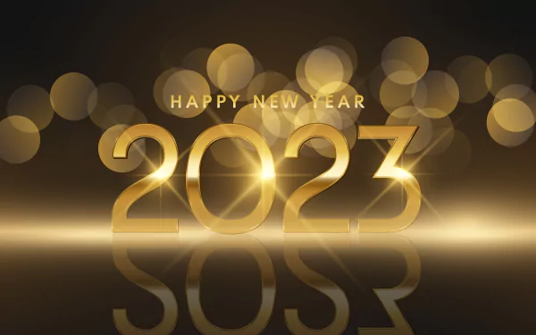 Happy New Year holiday New Year 2023 HD Desktop Wallpaper | Background Image