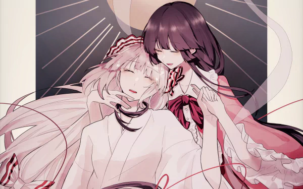  Fujiwara no Mokou &amp; Kaguya Houraisan by Somei ooo