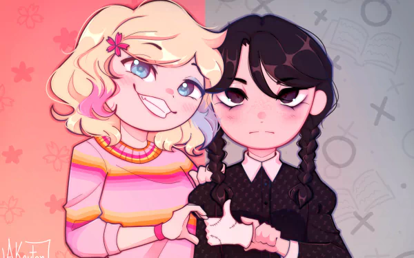  Wednesday and Enid by Akayton