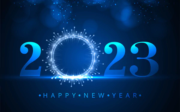 Happy New Year holiday New Year 2023 HD Desktop Wallpaper | Background Image