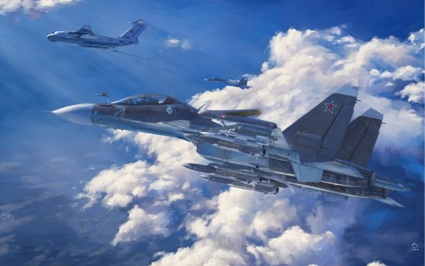 Military Sukhoi Su-30 Jet Fighters HD Wallpaper | Background Image