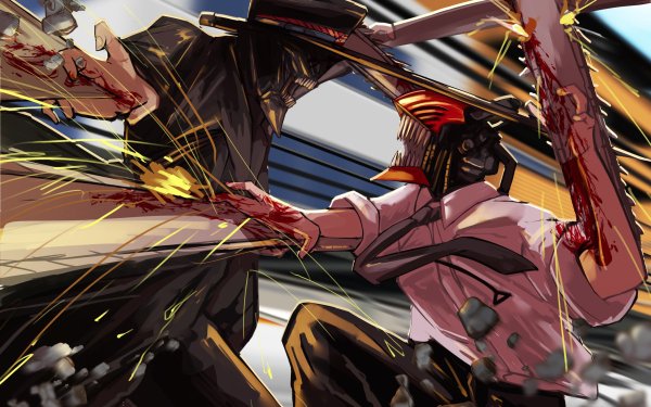 Anime Chainsaw Man Katana Man Denji HD Wallpaper | Background Image