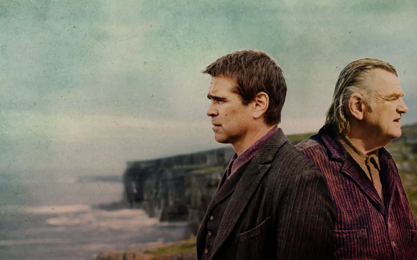 Colin Farrell Brendan Gleeson movie The Banshees of Inisherin HD Desktop Wallpaper | Background Image
