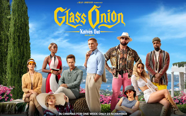 movie Glass Onion: A Knives Out Mystery HD Desktop Wallpaper | Background Image