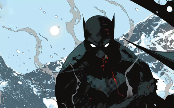Bruce Wayne as Batman in a dynamic comic-inspired HD desktop wallpaper.