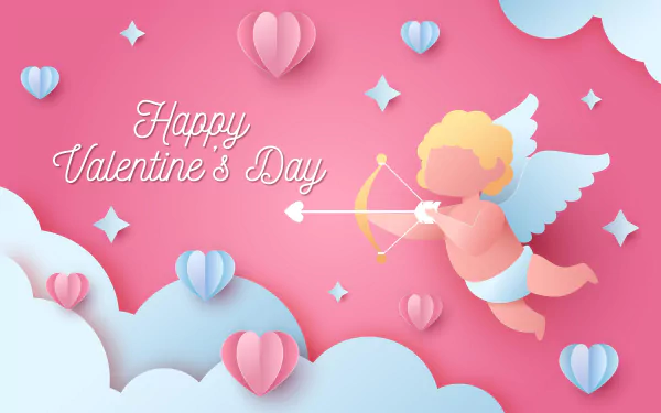 cupid holiday Valentine's Day HD Desktop Wallpaper | Background Image