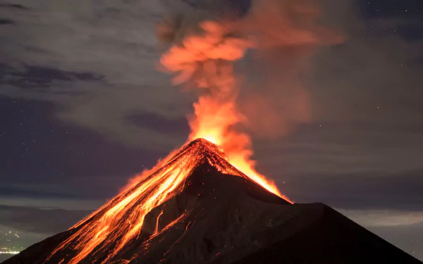 nature volcano HD Desktop Wallpaper | Background Image