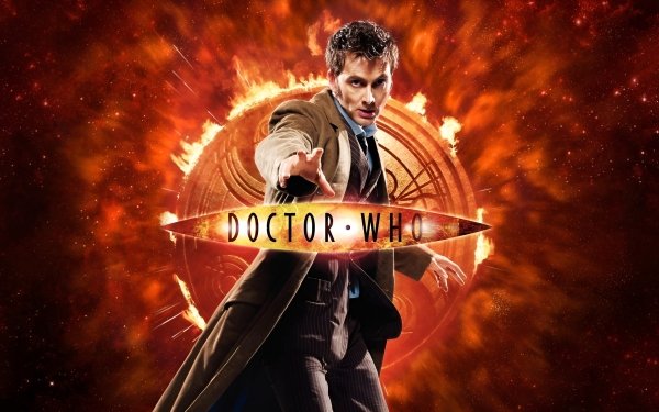 TV Show Doctor Who David Tennant Red Sci Fi Suit Fire HD Wallpaper | Background Image