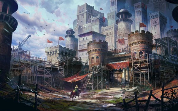 Fantasy Castle Castles HD Wallpaper | Background Image