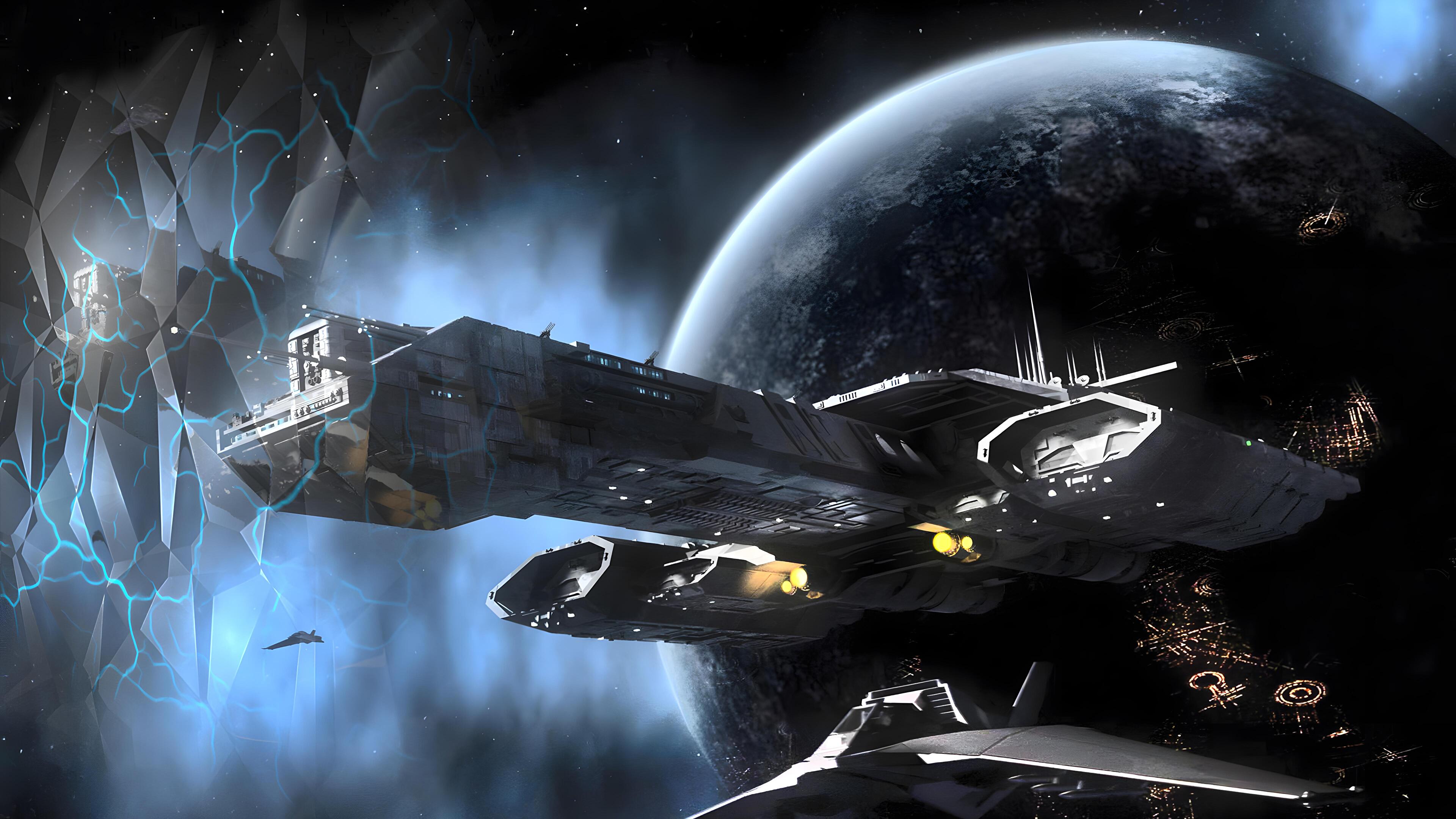 Spaceship Wallpaper 4k