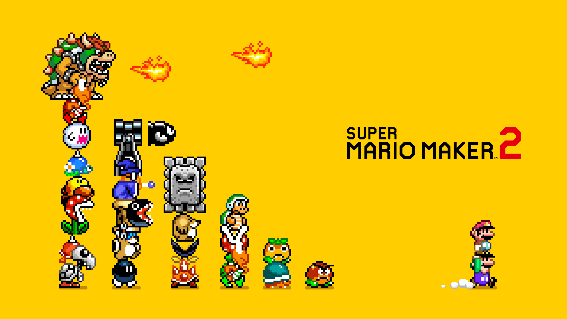 Video Game Super Mario Maker 2 HD Wallpaper