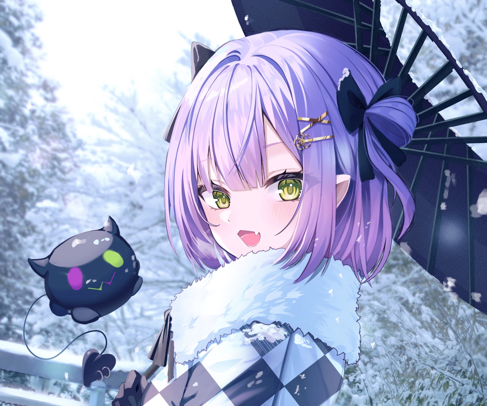 Download Hololive Tokoyami Towa Anime Virtual Youtuber HD Wallpaper by kaku9411