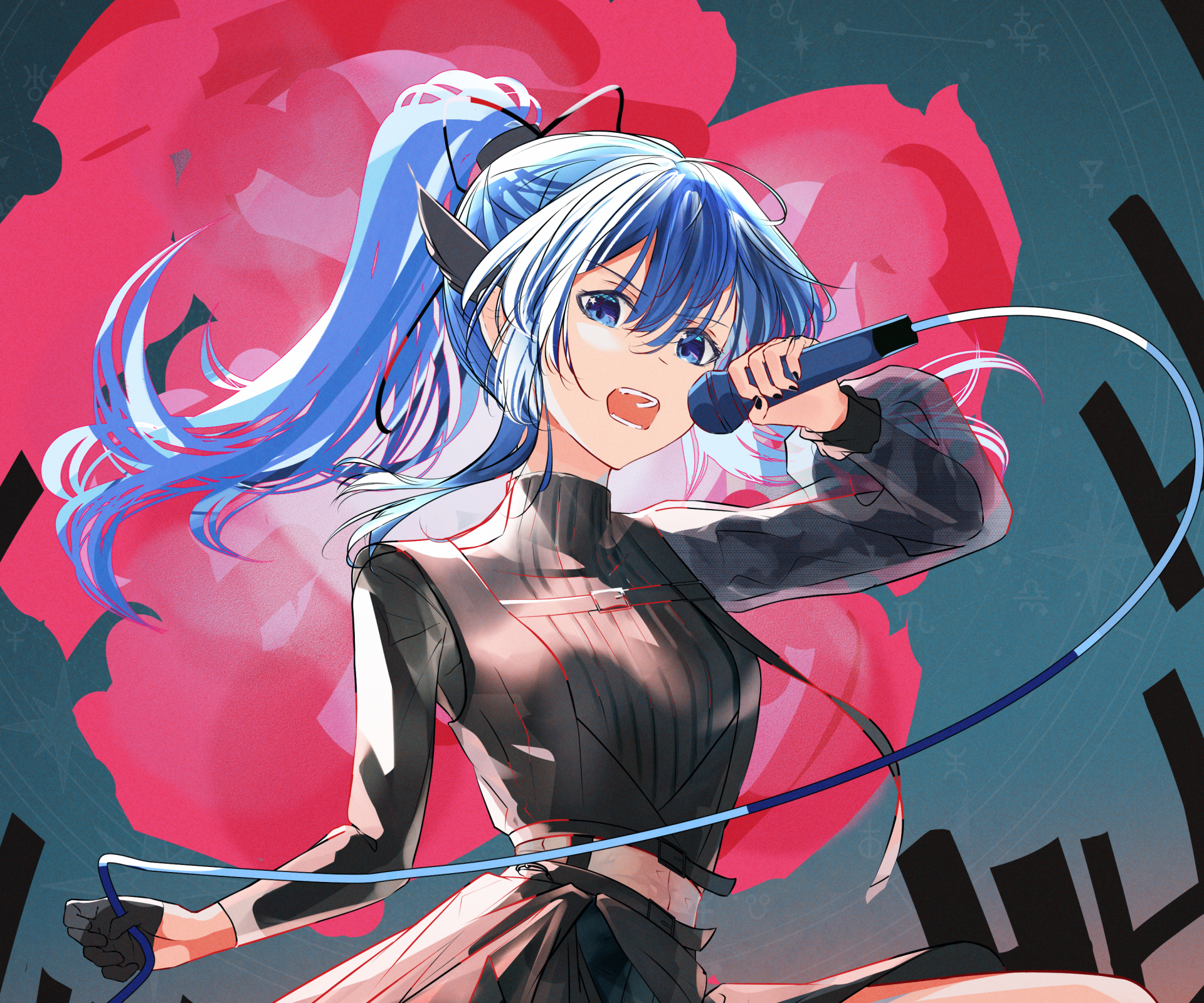 Download Hololive Hoshimachi Suisei Anime Virtual Youtuber HD Wallpaper by Zakimpo