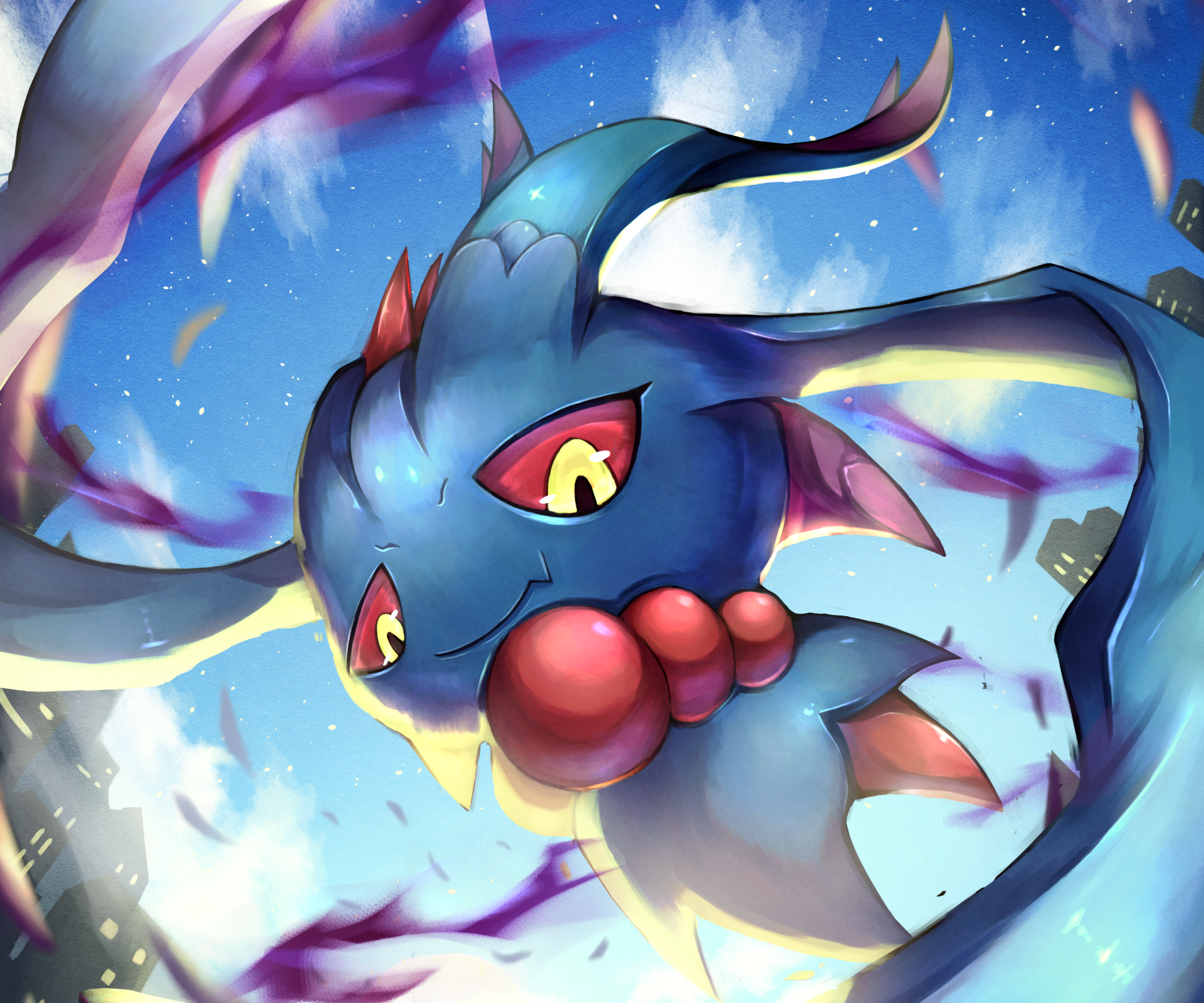 Download Misdreavus (Pokémon) Video Game Pokémon: Scarlet And Violet HD Wallpaper by ririri893
