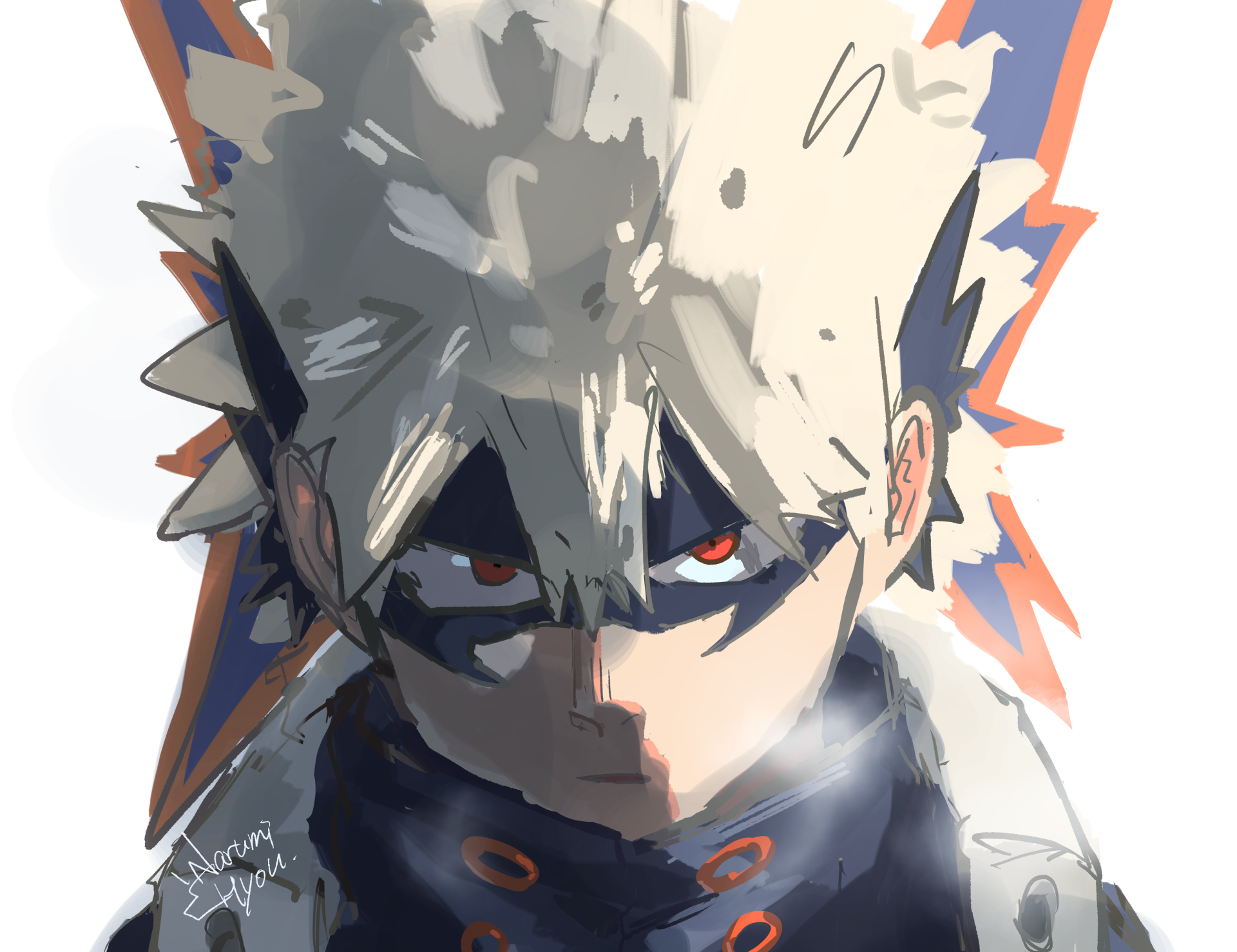 Explosive K Hero Bakugou Portrait By Narumi Hyou