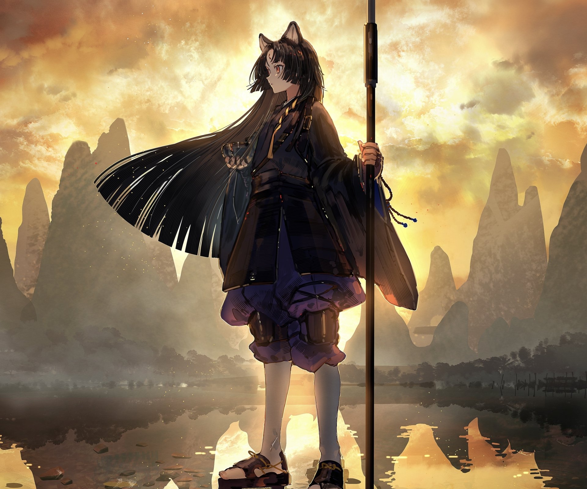 Download Saga (Arknights) Video Game Arknights HD Wallpaper by Gawako