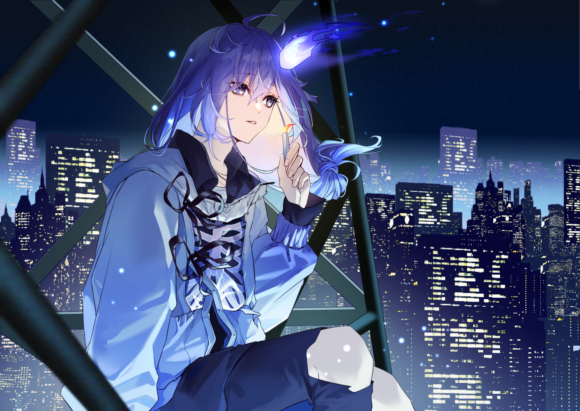 Download Holostars Minase Rio Anime Virtual Youtuber HD Wallpaper by DUkukki