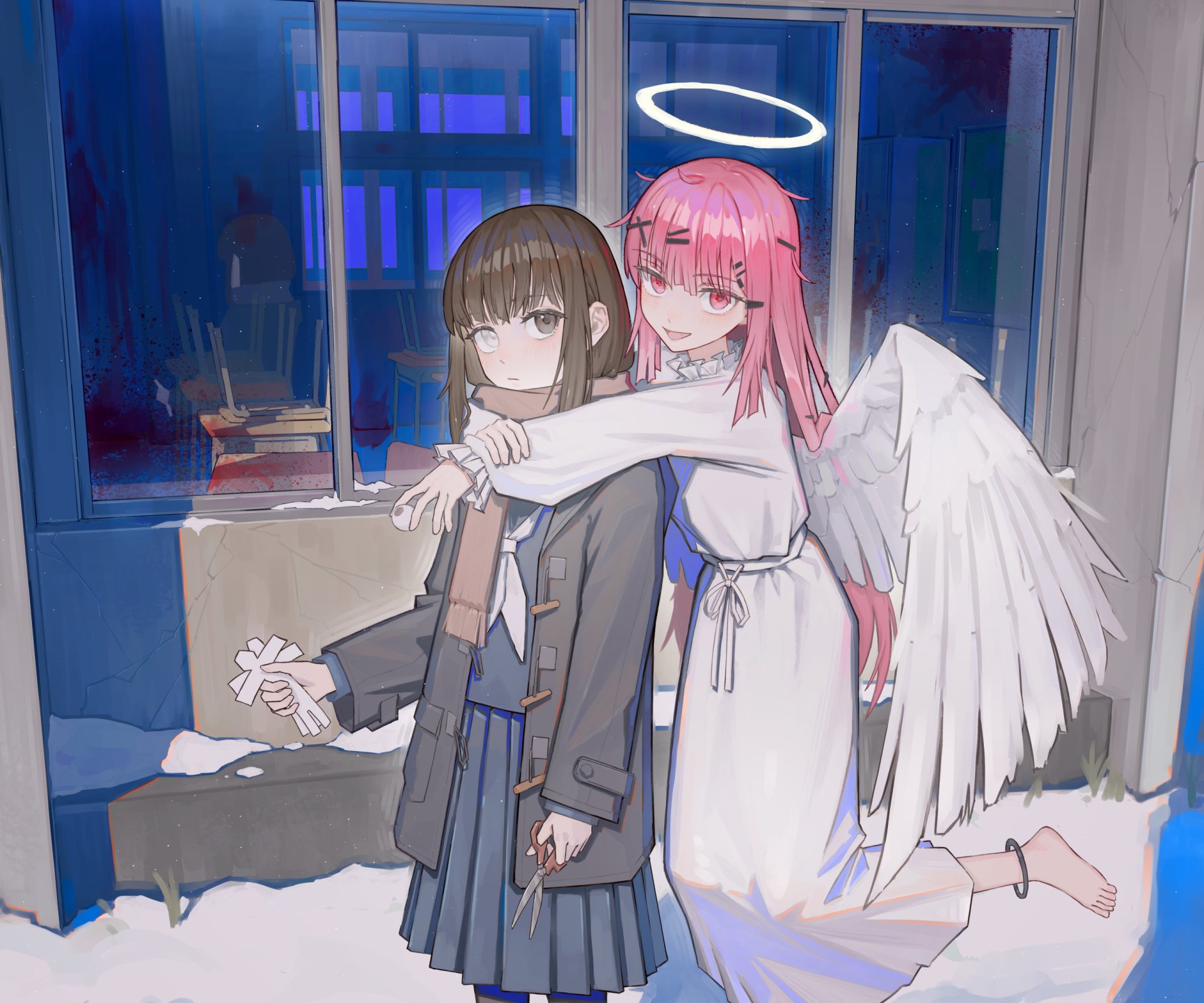 Download Anime Couple Anime Couple HD Wallpaper by harukenharu