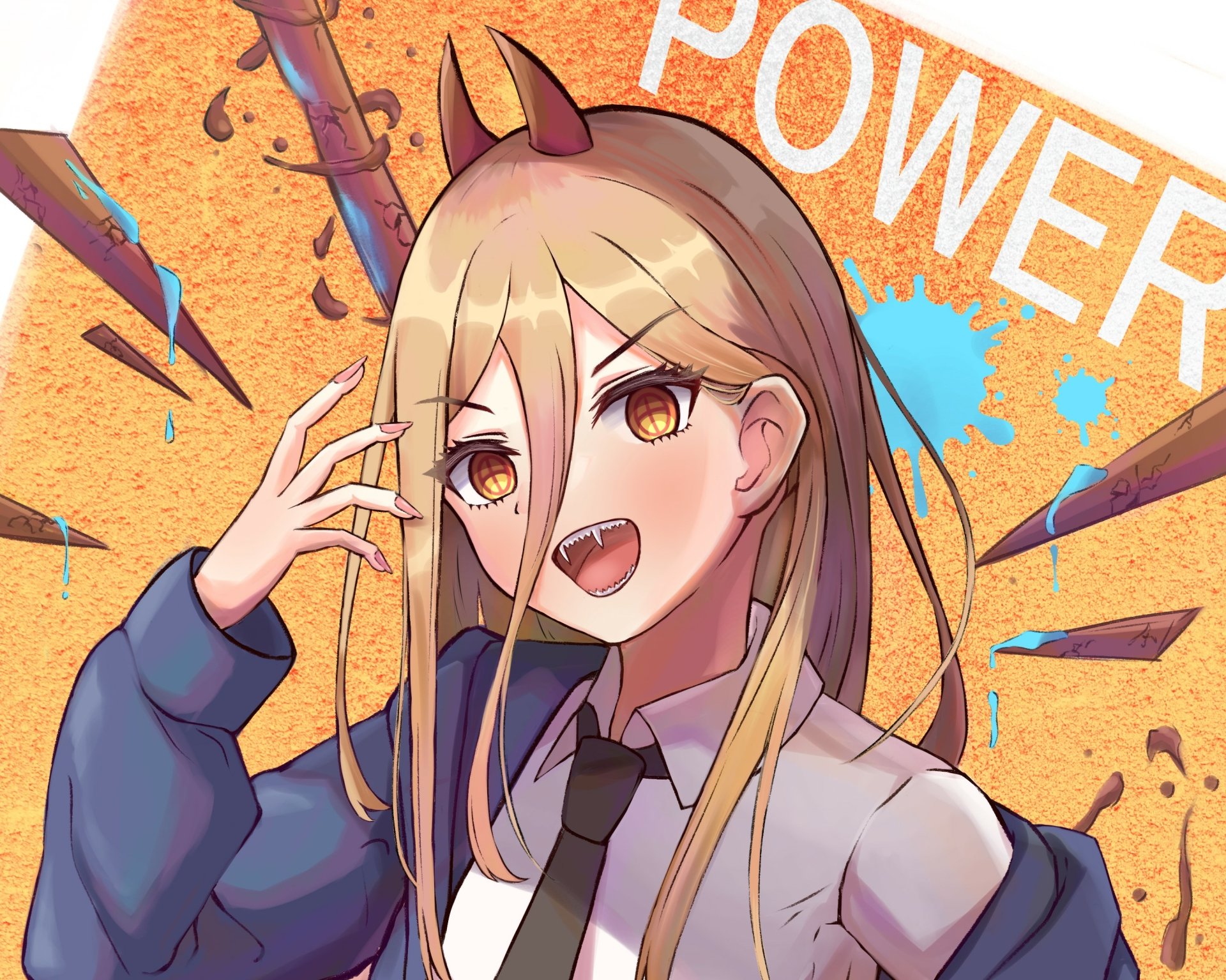 Download Power (Chainsaw Man) Anime Chainsaw Man HD Wallpaper by さんぐりあ