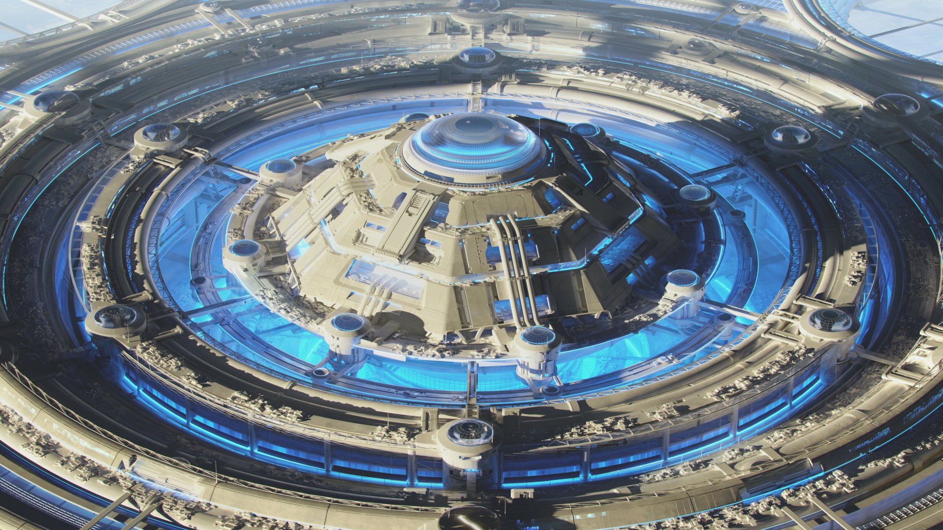 Download Sci Fi Structure 4k Ultra HD Wallpaper by Oliver Beck