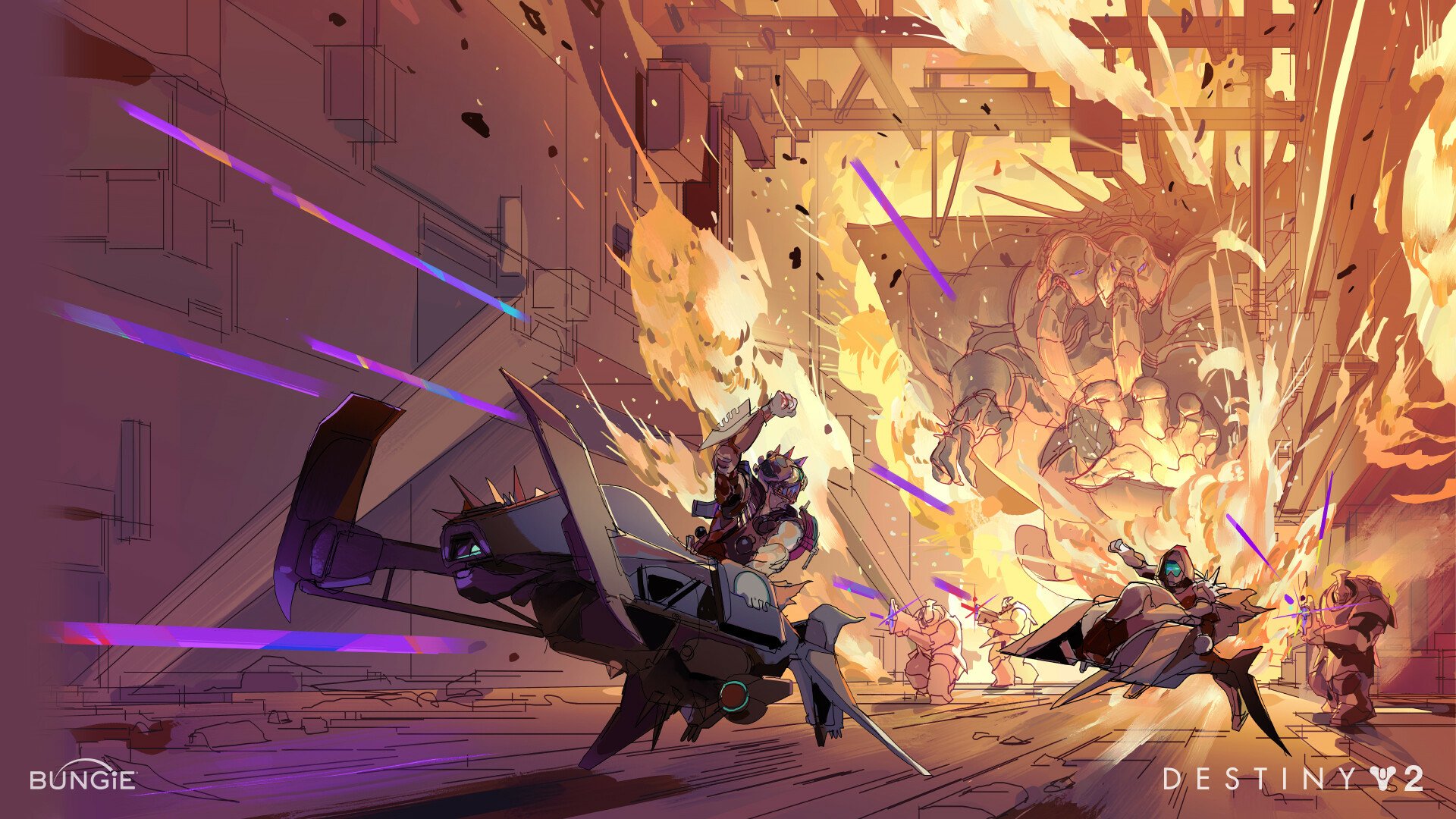 Download Video Game Destiny 2 Sci Fi Battle HD Wallpaper by Gabo Garza